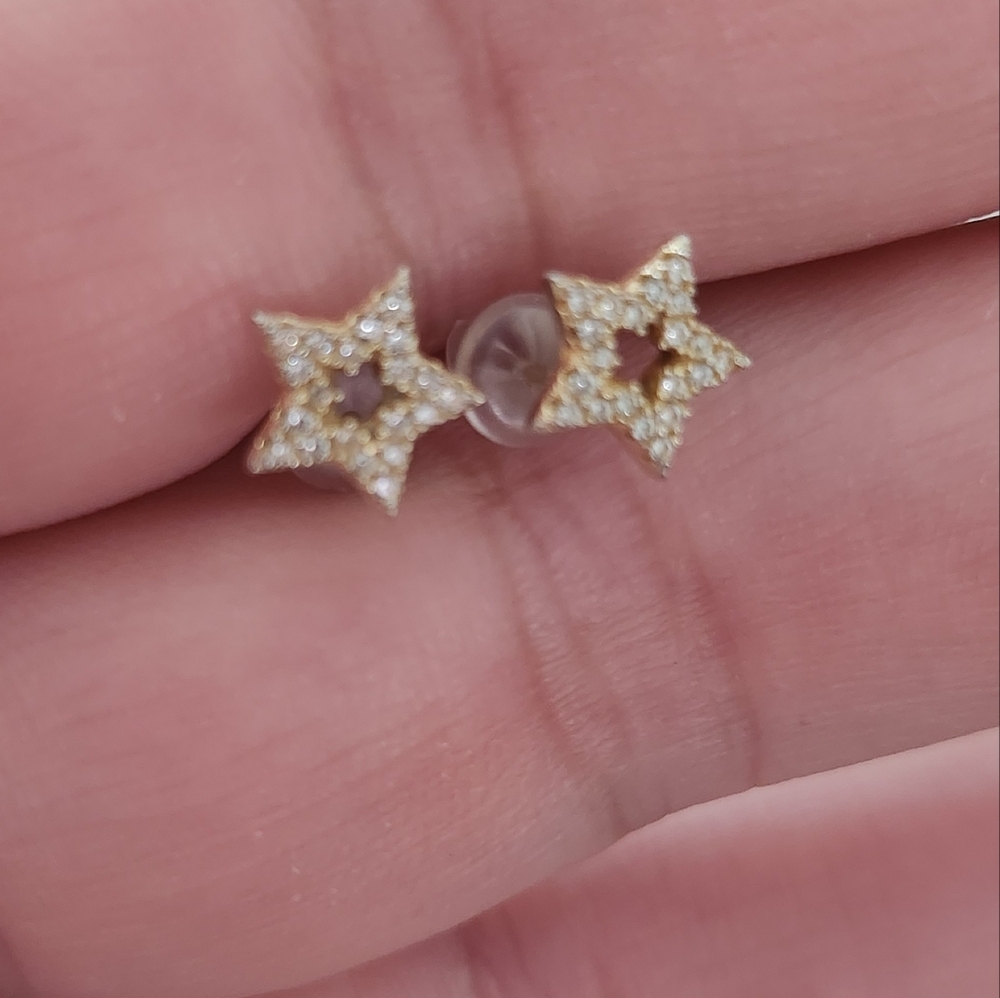 925 sterling silver star earrings